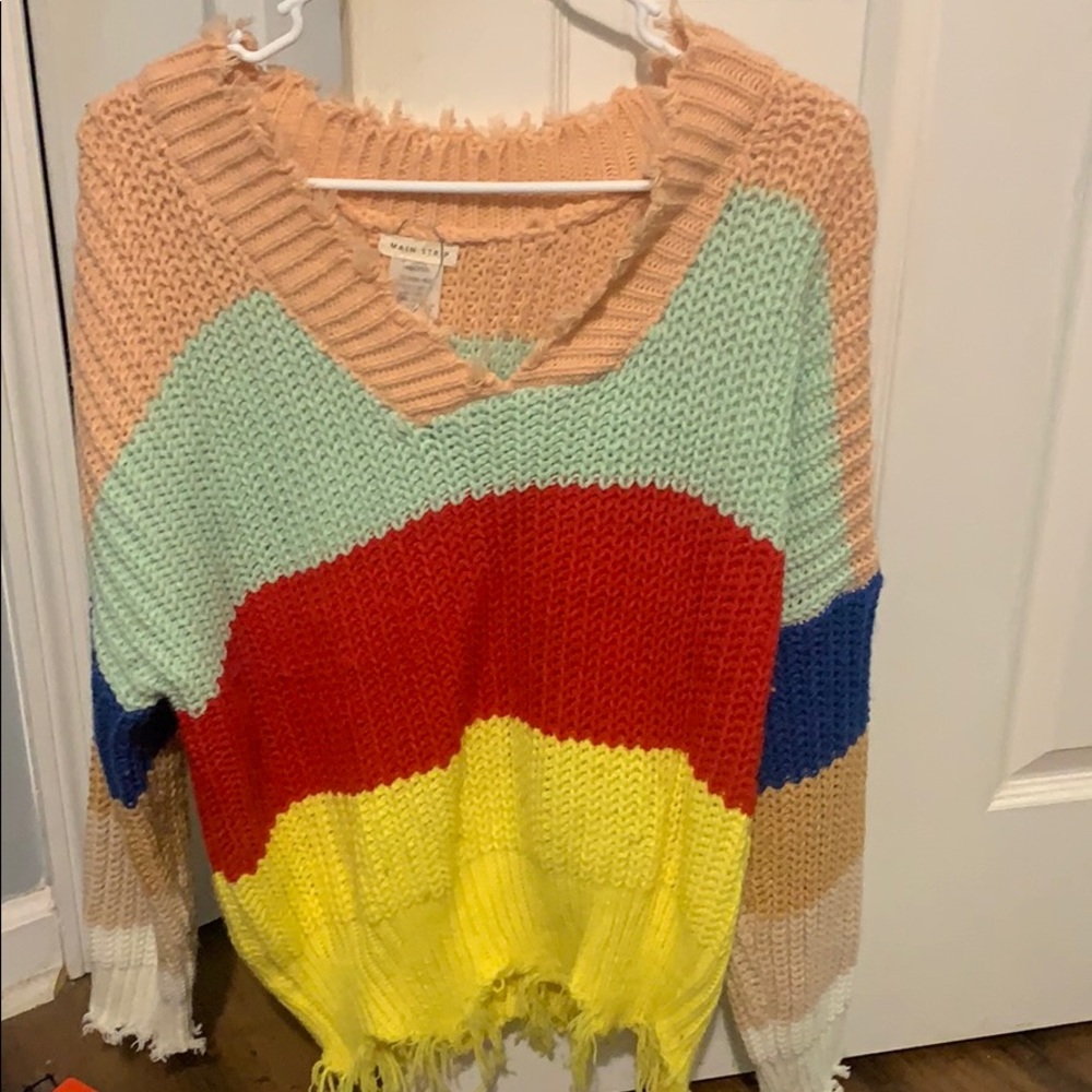 Colorblock sweater